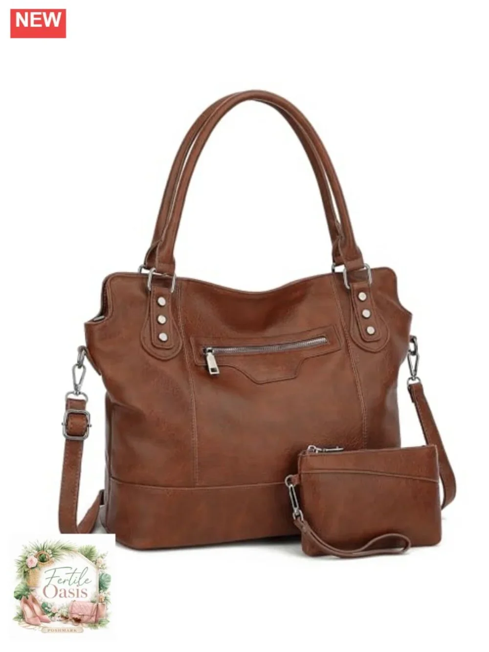 TANTOMI Hobo Tote Bag for Women Large Vegan Leather Crossbody Shoulder